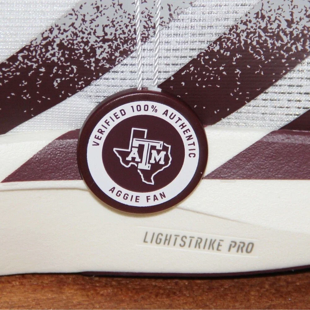 Adidas Adizero Evo SL Texas A&M Running Shoes Mens 10 White Maroon